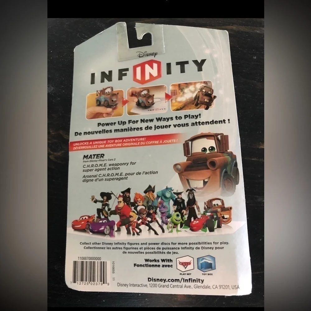 Disney Infinity 1.0 Character Figure: MATER | Disney Pixar Cars NEW SEALED BOX